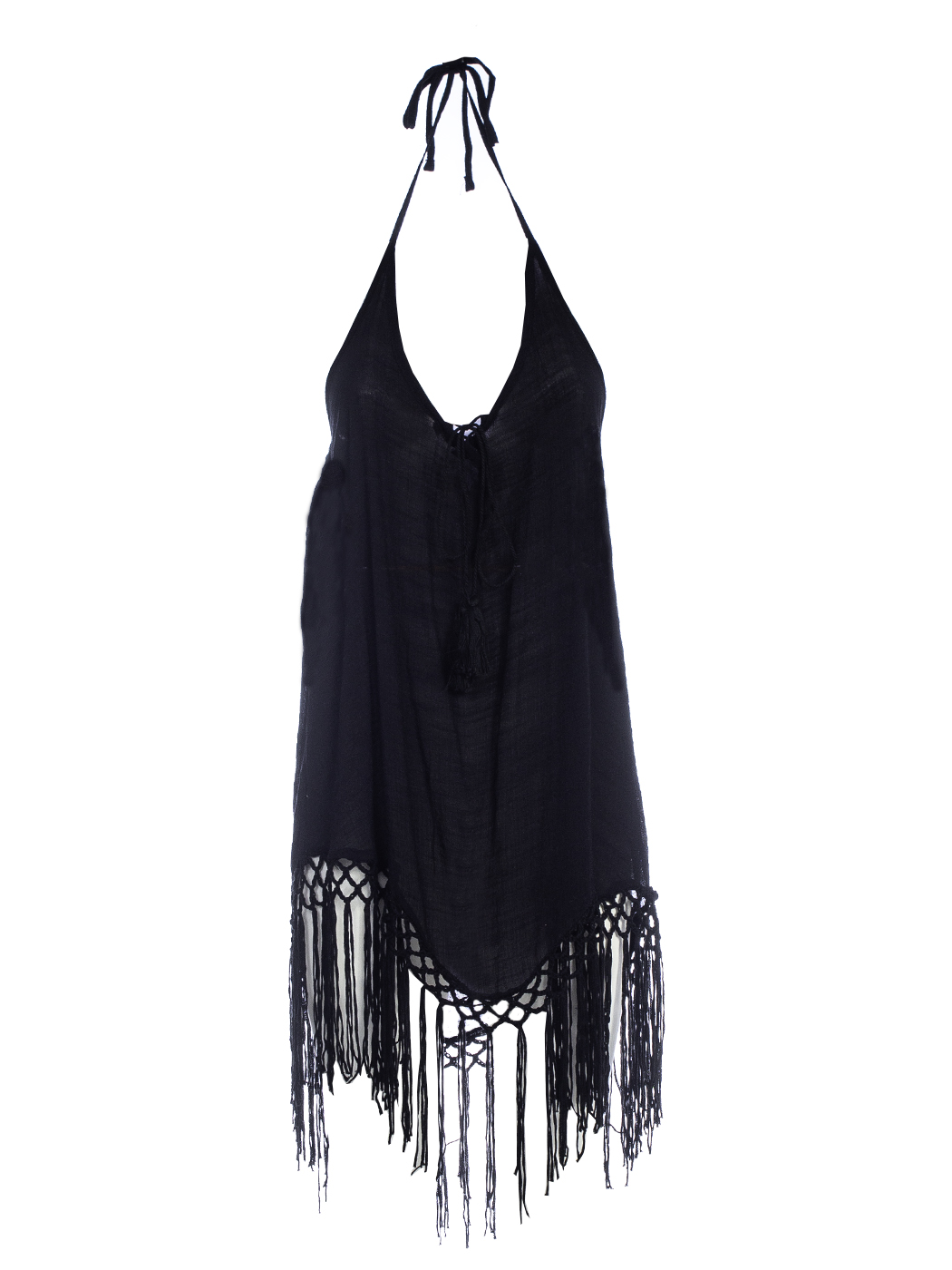 COVER-UP/ABITINO CORTO MARE CON FRANGE, T.U.
